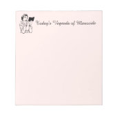 Agenda des Manozids Feministischer Notepad Notizblock (Vorderseite)