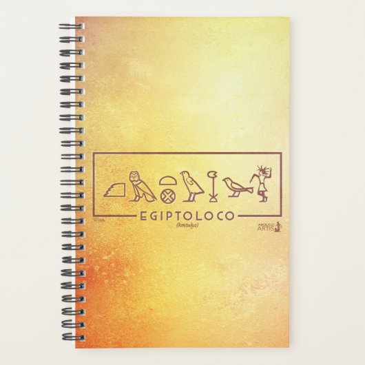 Agenda egiptoloco retro jeroglíficos planer (Vorderseite)