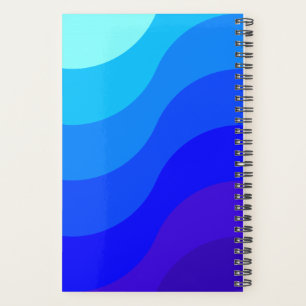 Agenda Espiro Foto Desenho Degrade Azul Planer