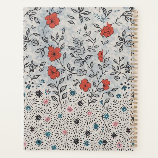 Agenda florais artístico planer (Rückseite)