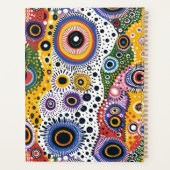 Agenda Grande de Tapa Dura con Patrón Psicodélico Planer (Rückseite)