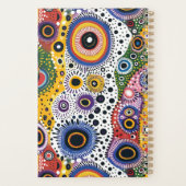 Agenda Pequeña de Tapa Dura con Patrón Psicodélico Planer (Rückseite)