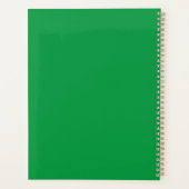 Agenda Planner Flowers Green 2025 Planer (Rückseite)