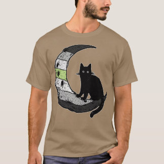 Agender Cat Moon T-Shirt