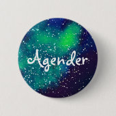 Agender Customizable Galaxy Identity Button (Vorderseite)