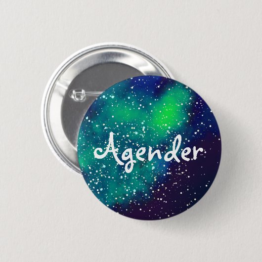 Agender Customizable Galaxy Identity Button (Vorne & Hinten)