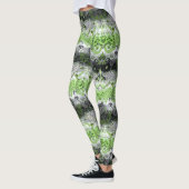 Agender Dragon Damask - Farben für die Flagge des  Leggings (Links)