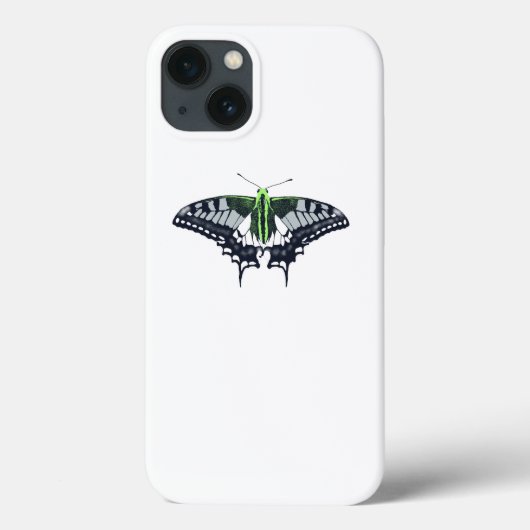 Agender Flag Swallowtail Butterfly Case-Mate iPhone Hülle (Rückseite)