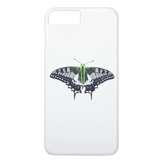 Agender Flag Swallowtail Butterfly Case-Mate iPhone Hülle (Rückseite)