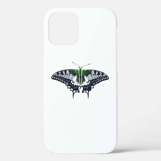 Agender Flag Swallowtail Butterfly Case-Mate iPhone Hülle (Rückseite)