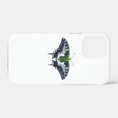Agender Flag Swallowtail Butterfly Case-Mate iPhone Hülle (Rückseite (Horizontal))