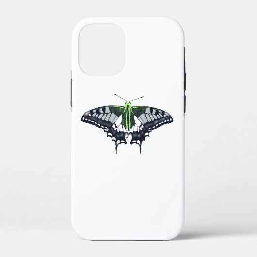 Agender Flag Swallowtail Butterfly Case-Mate iPhone Hülle (Rückseite)