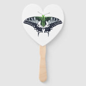 Agender Flag Swallowtail Butterfly Fächer (Rückseite)