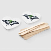Agender Flag Swallowtail Butterfly Fächer (Non-assembled)