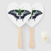 Agender Flag Swallowtail Butterfly Fächer (Vorne und Hinten)