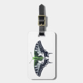 Agender Flag Swallowtail Butterfly Gepäckanhänger (Vorderseite vertikal)