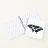 Agender Flag Swallowtail Butterfly Notizblock (Innenseite)