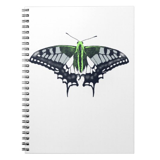 Agender Flag Swallowtail Butterfly Notizblock (Vorderseite)