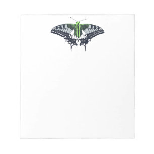 Agender Flag Swallowtail Butterfly Notizblock