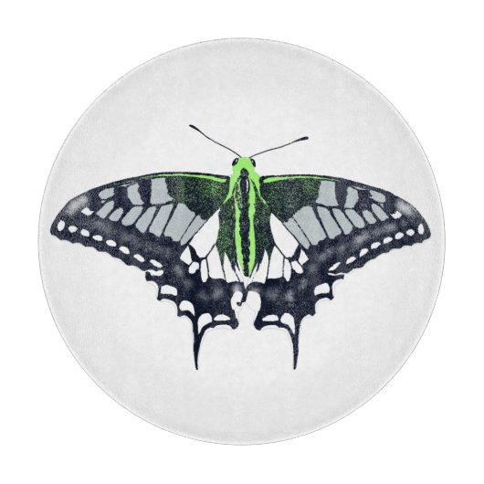 Agender Flag Swallowtail Butterfly Schneidebrett (Vorderseite)
