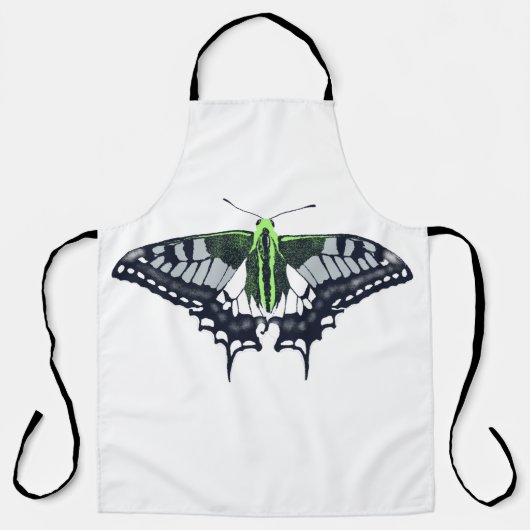 Agender Flag Swallowtail Butterfly Schürze (Vorderseite)