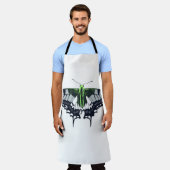 Agender Flag Swallowtail Butterfly Schürze (Getragen)