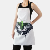 Agender Flag Swallowtail Butterfly Schürze (InSitu)