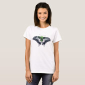 Agender Flag Swallowtail Butterfly T-Shirt (Vorne ganz)