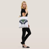 Agender Flag Swallowtail Butterfly Tasche (Am Model)
