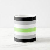 Agender-Flagge Kaffeetasse (Mittel)