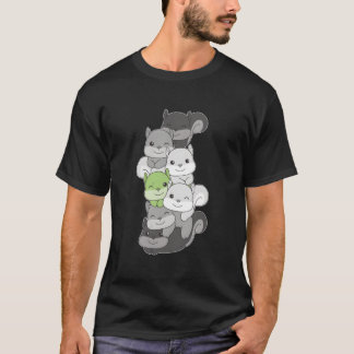 Agender-Flagge Pride-Monat Lgbtq Agender-Eichhörnc T-Shirt