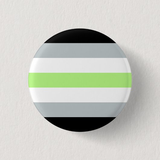 Agender Flaggen-Abzeichen Button (Vorderseite)