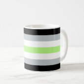 Agender Flaggen-Tasse Kaffeetasse (VorderseiteRechts)