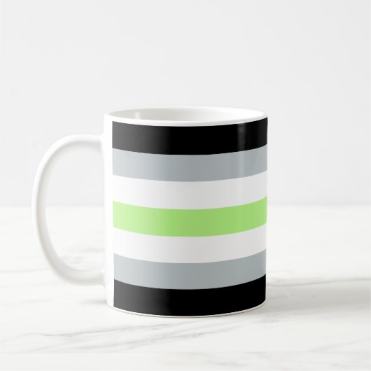 Agender Flaggen-Tasse Kaffeetasse (Links)
