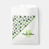 AGENDER FLORAL PATTERN LGBTQ CUSTOM MONOGRAM GESCHENKTÜTCHEN (Vorderseite)