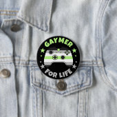 Agender Gaymer for Life Video Game Controller Button (Beispiel)