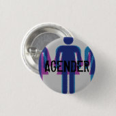 Agender Knopf Button (Vorne & Hinten)