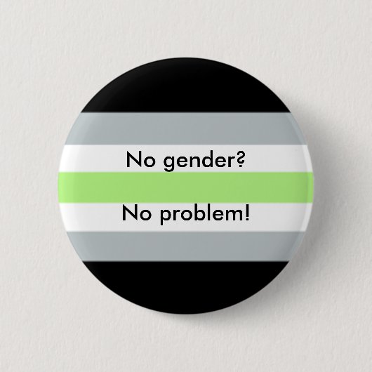 Agender Knopf Button (Vorderseite)