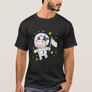 Agender-Kuh im Weltraum Agender-Stolz T-Shirt