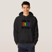 Agender Non Binary Pride Error 404 Gender Not Foun Hoodie (Vorne ganz)