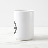 Agender- oder geschlechtsloses Geschlechtssymbol Kaffeetasse (Mittel)