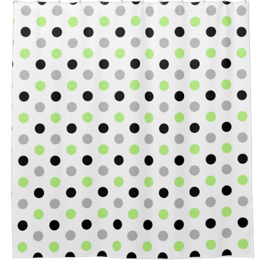 Agender Polka Dots Duschvorhang (Vorderseite)