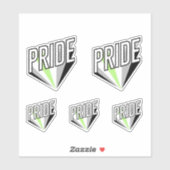 Agender Pride Burst Aufkleber (Blatt)