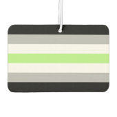 Agender Pride Flag Autolufterfrischer (Rückseite)