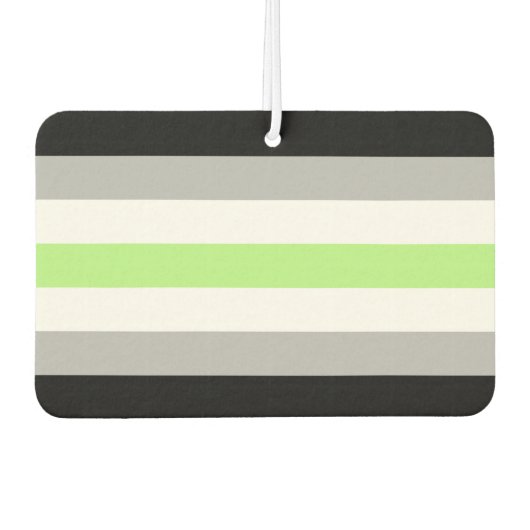 Agender Pride Flag Autolufterfrischer (Vorderseite)