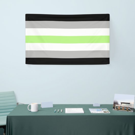 Agender Pride Flag Banner (Messeveranstaltung)