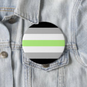 Agender Pride Flag Button (Beispiel)