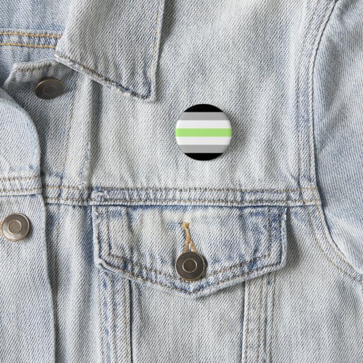 Agender Pride Flag Button (Beispiel)
