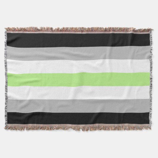 Agender Pride Flag Decke (Vorderseite)