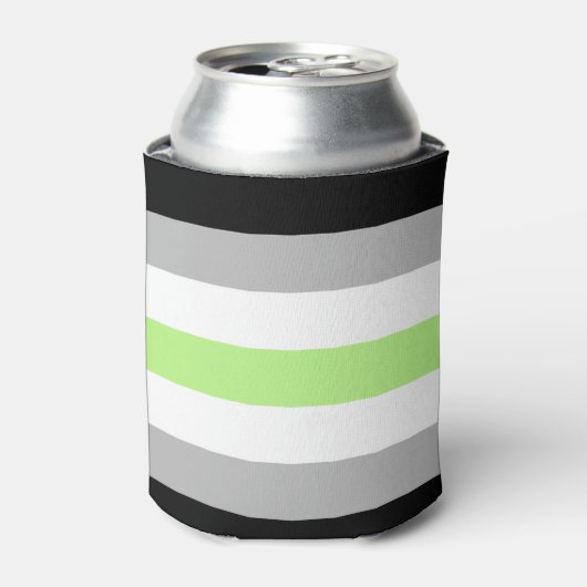 Agender Pride Flag Dosenkühler (Kanne Vorderseite)